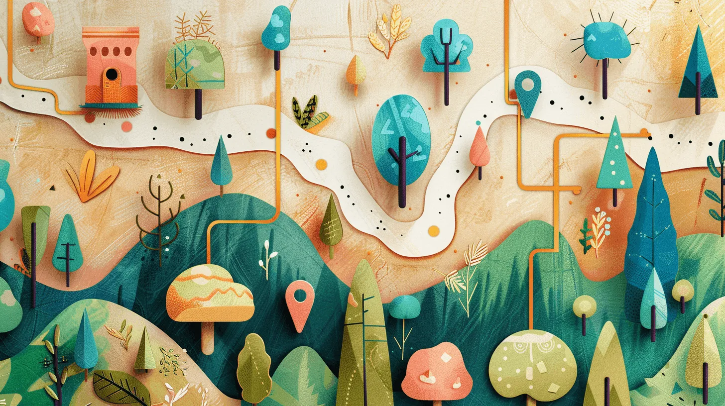 Frolic app displaying personalized outdoor activity recommendations on a map